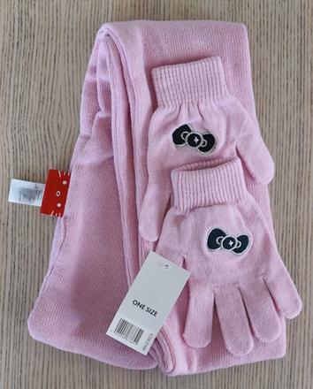 Šála a rukavice vel. 110-116, hello kitty,110