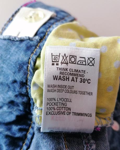 Letní rolovací džíny vel 116, marks & spencer,116