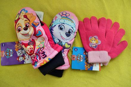2x rukavice v.110-122, nickelodeon,110 / 116 / 122