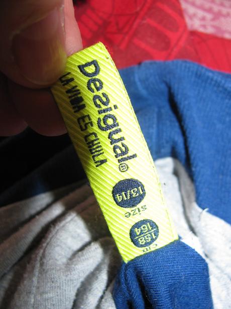 Dětská, oboustranná bavlněná mikina s kapucí, desigual,164