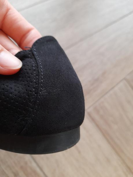 Černé semišové baleríny zn. graceland, vel. 39, graceland,39