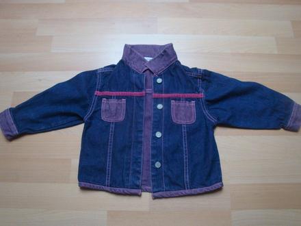 Džínová bundička pro holky - růžovo-modrá, early days,86