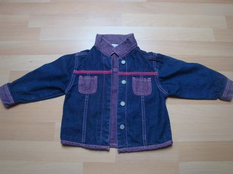 Džínová bundička pro holky - růžovo-modrá, early days,86
