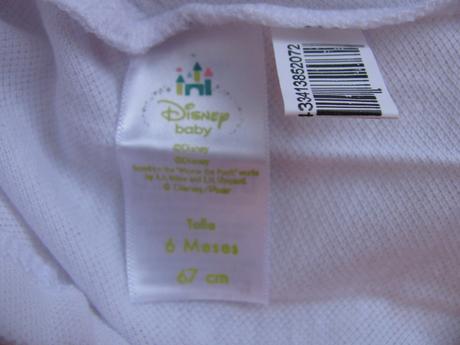 Bílé bavlněné polo tričko minnie, disney,68