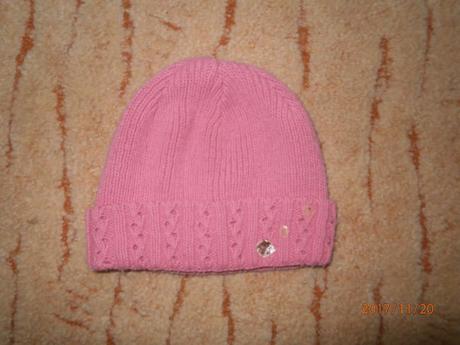 Růžová zimní čepice,čepička,vel.3-5 let, 110