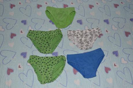 5x bavlněné slipy, slipíky 92/98, tu,92