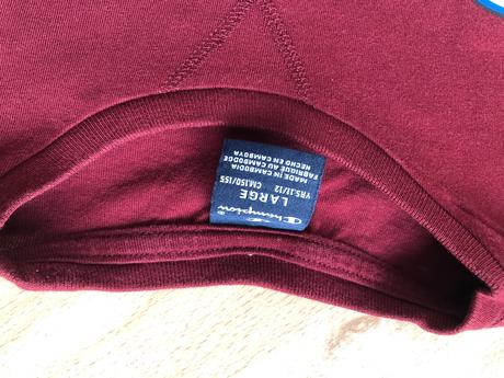 Champion vinove cervene triko l 11/12 let, champion,152