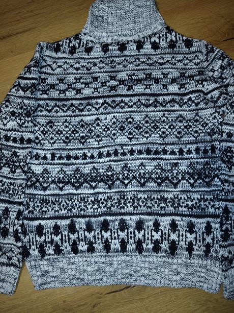 Dětský žakárový svetr s rolákem 152 reserved, reserved,152