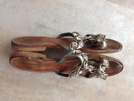 Letní sandály zn. salamander vel. 36 s kamínky, 36