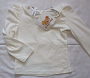 Aa11. smetanové tričko s mašlí vzadu, 74