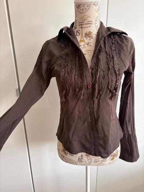 Hnědá halenka tally weij xs 34, tally weijl,xs