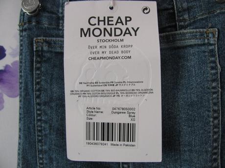 Dámský džínový elastický overal cheap monday, xs