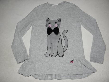 Tunika s flitry a kočkou zn. coccodrillo vel.122, coccodrillo,122