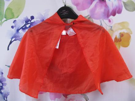 Karneval - červený plášť s kapucí halloween, 