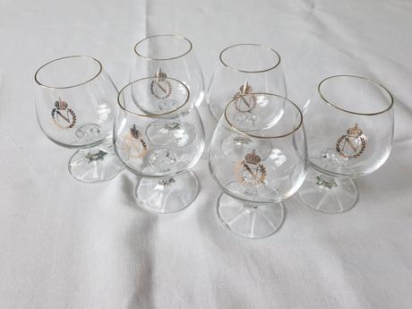 Sada skleniček na koňak - napoleonky,