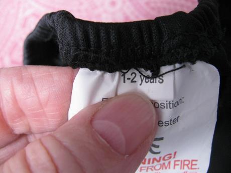 Maškarní kostým-kalhoty ohnivý mužíček v.1-2 roky,