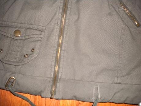 Přechodová  bunda s kapucí ve stylu safari, 170