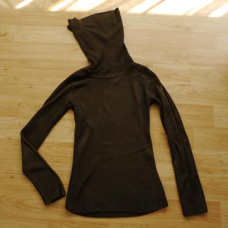Cokoladove hnedy svetr s rolákem h&m - xs, h&m,xs