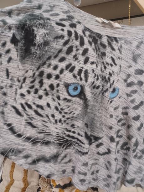 Leopardí netopýří top 158/164, h&m,164