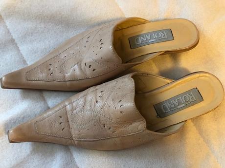 Kozene spicate pantofle 36 roland, 36