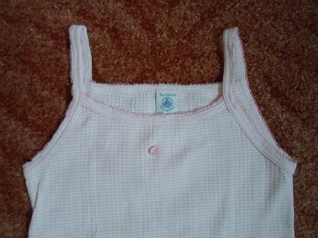 Bílé růžové tričko tílko, 128