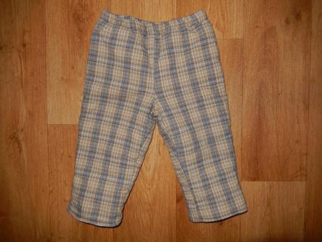 Teplé kárované kalhoty, coccodrillo,80