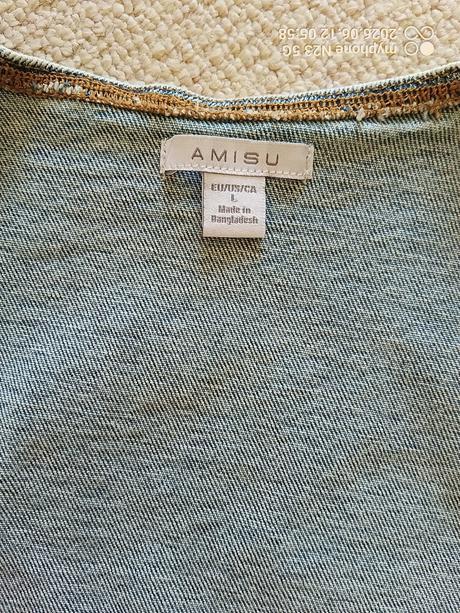 Tílko riflové zn."amisu" vel."l", amisu,l