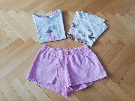 Set triček + kraťasy, 122–134
