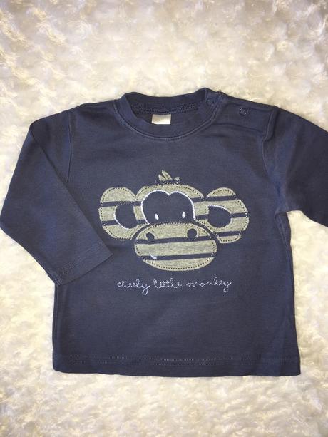 Modré opičkové tričko next, next,68