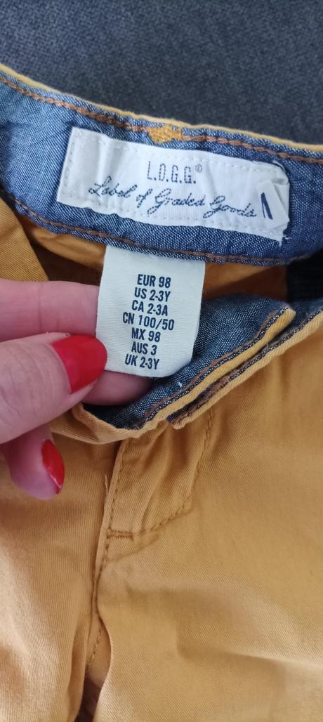 Plátěné kalhoty h &m vel. 98, h&m,98