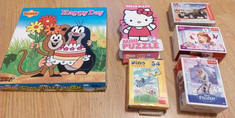 Puzzle věk 4 - 8 let,