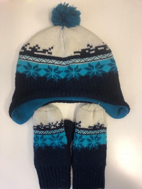 Zimní souprava čepice a rukavice h&m, h&m,116