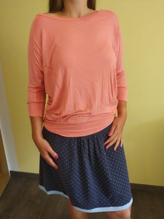 Lososové tričko esmara volne s netopyrimi rukavy, esmara,s