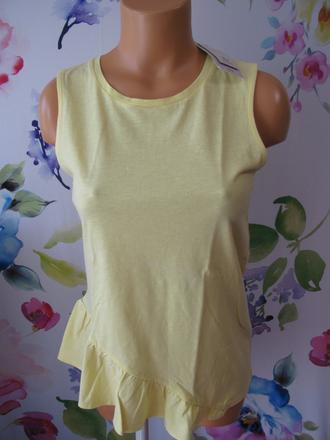 Krásné letní bavlněné tričko s volánkem, tu,36