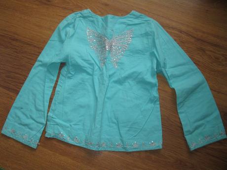 Zelenkavá tunika s motýlem, debenhams,116