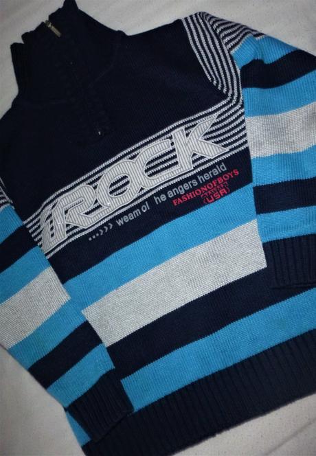 Teplý svetr - vel.128-134, 128