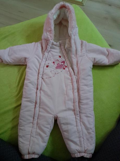 Překrásná růžová kombinéza na holčičku zimní, ladybird,80