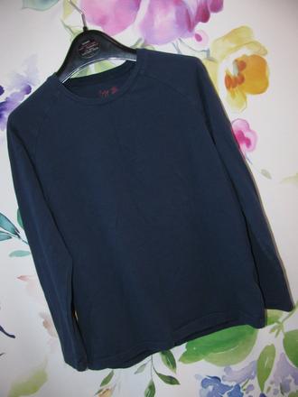 Bavlněné elastické modré tričko, tchibo,140