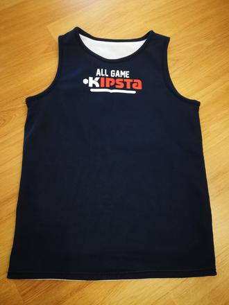 Tílko oboustran. na basket, modro-bílé v. 128-134, kipsta,128