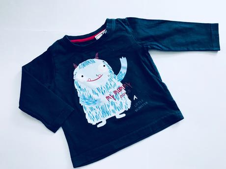 Triko modré s monsters - v.9/12 měs., rebel,80
