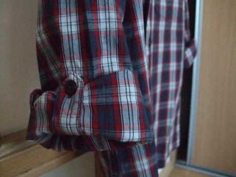 Modro-červeno-biela károvaná košeľa, f&f,128