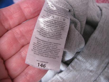 Chlapecké bavlněné šedé tepláky, 146