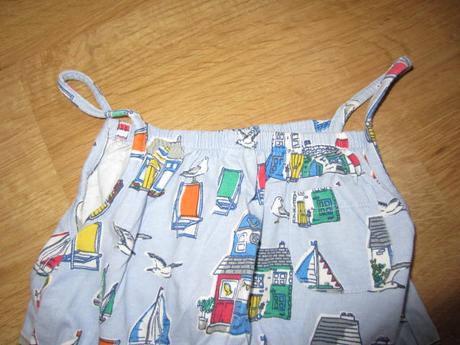 Bezva letní overal s loďkama, mini boden,116