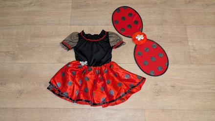 Ka451 karnevalový kostým beruška vel. 92,