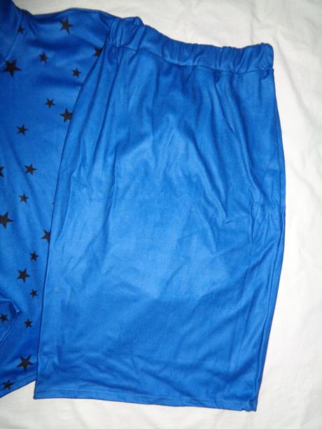 Luxusní modrý softshellový komplet s hvězdičkami, 38 / m