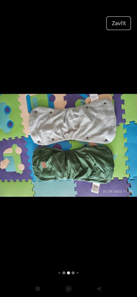 Kočárek momi estelle zelený se zlatým rámem, momi,momi estelle