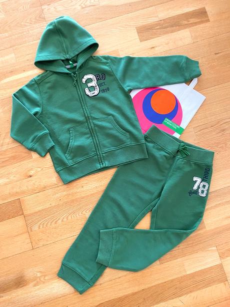 Benetton nové tepláky bunda souprava 4-5r, 110, benetton,110