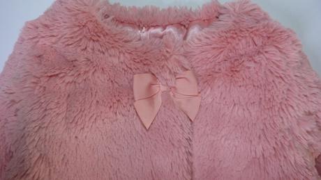 Krásný kabátek s mašličkou, nutmeg,62