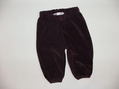 J112 sametové tepláčky / kalhoty vel. 62, 62