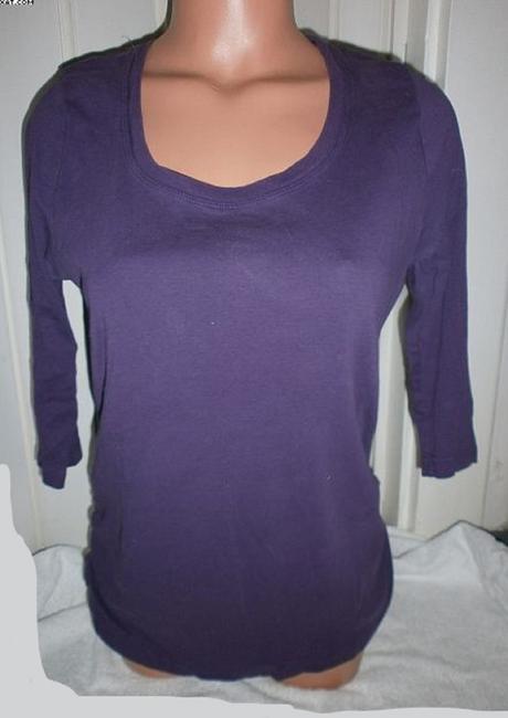 Fialkový triko-svetřík - vel.s-m, e-vie,m